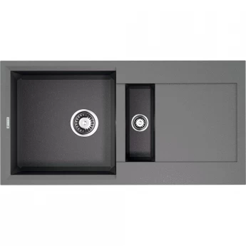 Мойка OMOIKIRI SAKAIME 86-2-GR Tetogranit/leningrad grey